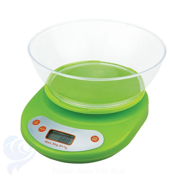 Electric Digital Kitchen Scale With Bowl