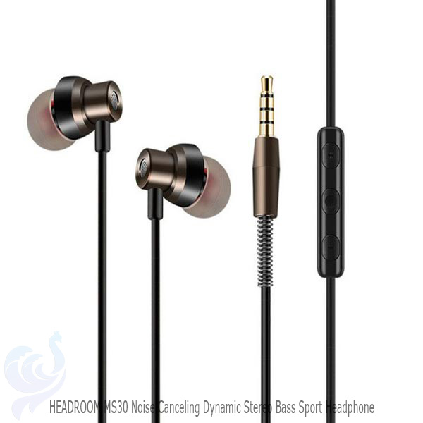 HEADROOM MS30 Noise Canceling Dynamic Stereo Bass Sport Headphone
