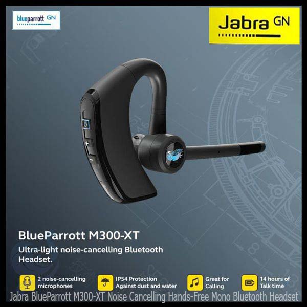 Jabra BlueParrott M300-XT Noise Cancelling Hands-Free Mono Bluetooth Headset