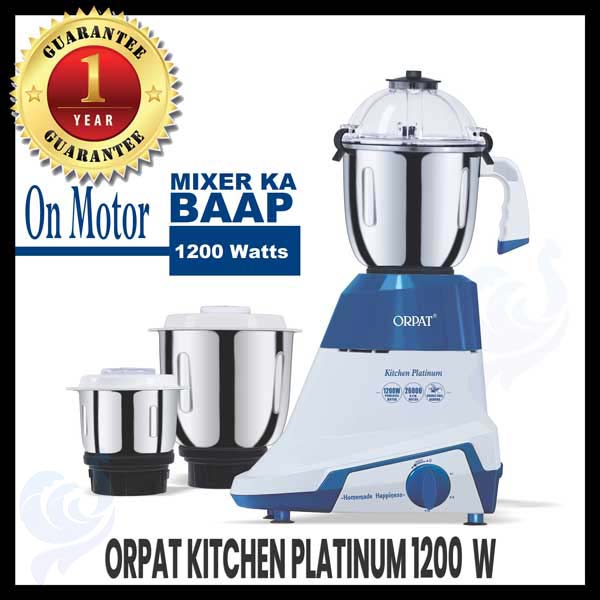 Orpat Kitchen Platinum 1200W Mixer Grinder Blender